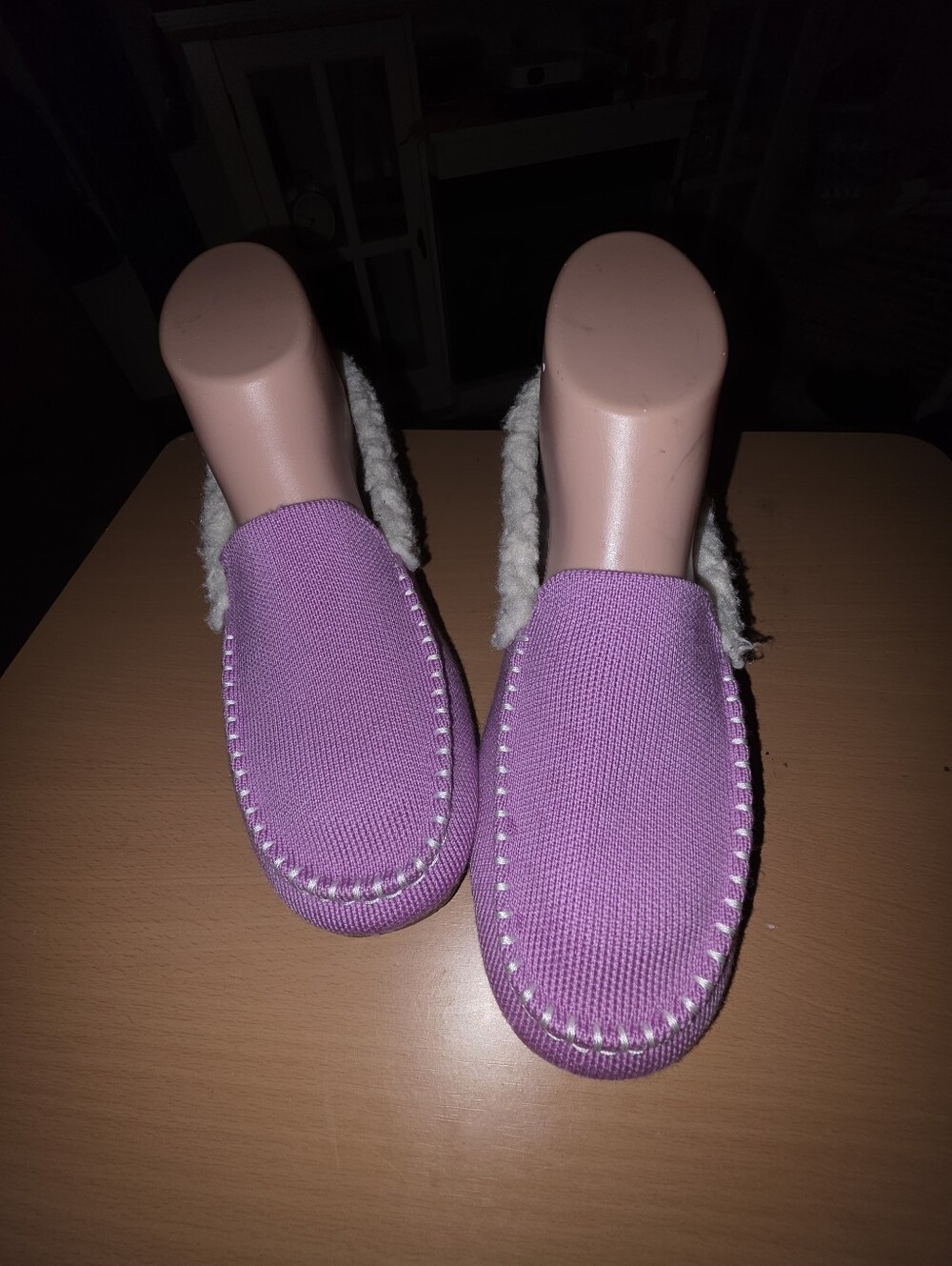 ROTHY'S Merino 'Winter Berry' Knit Slipon Moccasins Size 7 Nice Pre-owned!